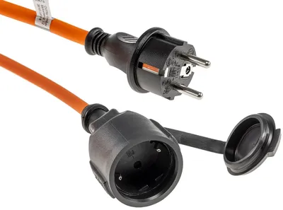 Immagine prodotto di Cavo di prolunga 10m IP44 Arancione H07RN-F 3G1,5 spina / attacco