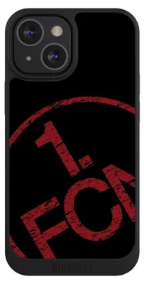 Produktbild von NIVOCASE Handyhülle für Apple iPhone 13 Mini  Hülle NIVOpure Case Schwarz 1. FCN Fanartikel Textur