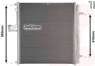 Produktbild von VAN WEZEL 18015731 Kondensator Klimaanlage Klimakondensator für FORD RANGER (TKE) +Trockner