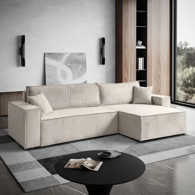 Produktbild von Ecksofa CARLO XL Cord, Poso 100