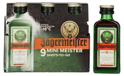 Image de Jägermeister 9-JägerPack 35% Vol. 9x0,02l