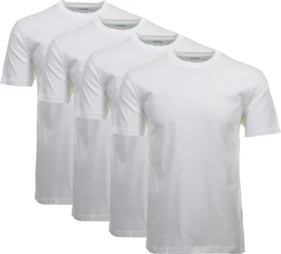 Produktbild von RAGMAN Herren T-Shirt 4er Pack - 1/2 Arm, Unterhemd, Rundhals Weiß M