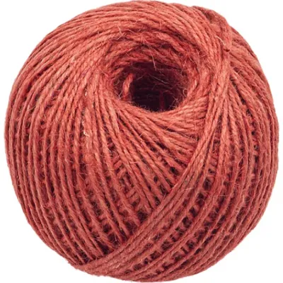 Zdjęcie produktu dla Sznurek jutowy - motek 200 g, ok. 130 m, średnica 1,75 mm - Czerwony