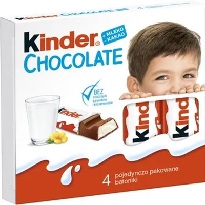 Obrázok produktu pre Kinder mliečna čokoláda s mliečnou náplňou, 50 g
