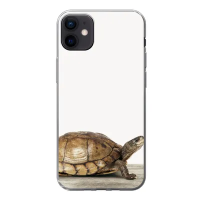 Produktbild von MuchoWow® Handyhülle Schutzhülle Hülle für iPhone 12 mini Schildkröte - Junge - Tiere - Kinder - Mädchen Silikon Softcase Handy Hülle - Bild