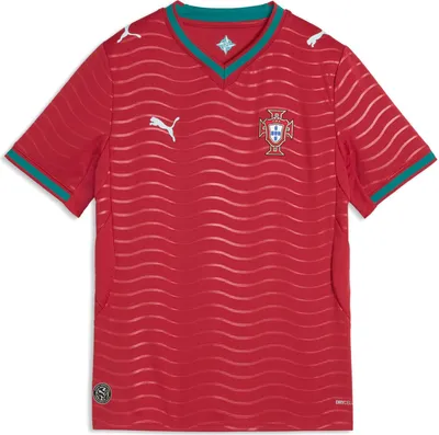 Produktbild von PUMA Portugal 2026 Home Jersey, Kind, Unisex, Grün, Rot, Trikot, Einfarbig, Fußball