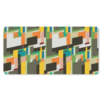 Produktbild von MuchoWow® Mauspad Mousepad Geometrisch - Muster - Abstrakt 60x30 cm - Mousepads - Maus Mat - Pad - Mausunterlage - Nachhaltig