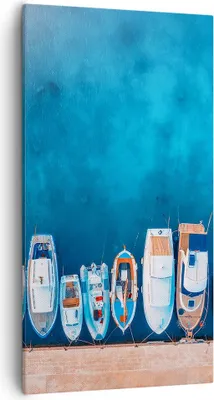 Produktbild von Bild auf Leinwand - Leinwandbild - Einteilig - Hafen Hafen £ódŸ - 55x100cm - Wand Bild - Wanddeko - Wandbilder - Leinwanddruck - Bilder - Wanddekoration - Leinwand bilder - Wandbild - PA55x100-5081
