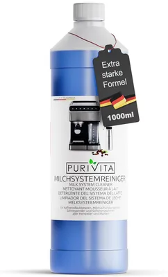 Obrázek produktu pro PURIVITA® Čisticí prostředek na mléčné systémy, pro kávovary s automatickým přípravou kávy a čištění mléčné pěny, objem 1 litr