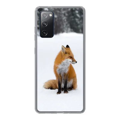 Produktbild von MuchoWow® Handyhülle Schutzhülle Hülle für Samsung Galaxy S20 FE Fuchs - Schnee - Winter Silikon Softcase Handy Hülle - Abdeckung