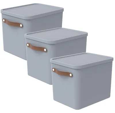 Produktbild von Aufbewahrungsbox 27L Maloja - Kunststoffbox mit Deckel - Stapelbox 40,0 x 29,0 x 29,5 cm - Plastikbox Ordnungsbox Allzweckkiste