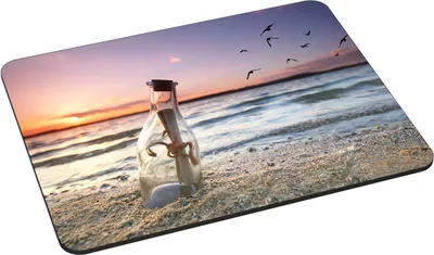 Produktbild von PEDEA Design Mauspad 22 x 18 cm, message in a bottle