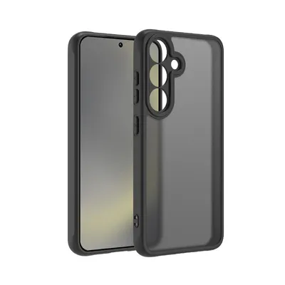Produktbild von Hülle für Samsung Galaxy S24 Plus. Bumper Eckenschutz Matt Schwarz