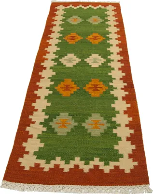 Produktbild von Kilim Jalal, authentisch handgefertigt, 280 x 70 cm