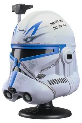Image de Mini casque de collection Captain Rex Star Wars The Black Series, réplique échelle 15 cm, Star Wars The Clone Wars, dès 14 ans