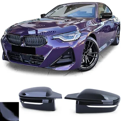 Obrázek produktu pro Kompletní kryt zrcátek, černý, lesklý, pro BMW řady 2 (G42) od roku 2021