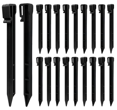 Immagine prodotto di Omgoods - Set di 20 ancoraggi in plastica per giardino e tende