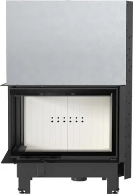 Zdjęcie produktu dla Kominek lewy BS 17 kW Ø 200 Gilotyna Szyba gięta