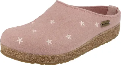Produktbild von Haflinger Damen Hausschuh Sterne Pantoffel Grizzly Stelline 741032, Größe:40 EU, Farbe:Rosa