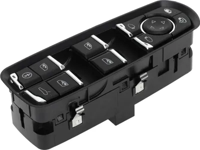Produktbild von Elektrischer Fensterschalter Nr. 7PP959858AE Vorderer linker Fahrerseiten-Fenstersteuerungsschalter für Porsche Cayenne Macan Panamera Schwarz