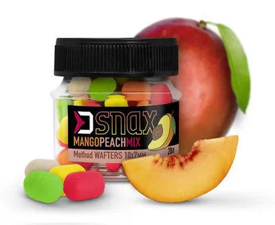 Produktbild von DELPHIN MIX D SNAX WAFT, Köder, Mango-Pfirsich, 10x7mm / 20g, 101003735