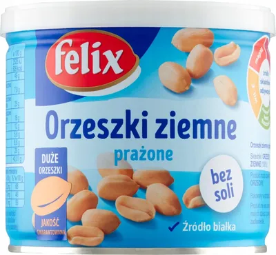 Zdjęcie produktu dla felix Orzeszki ziemne prażone bez soli 140 g