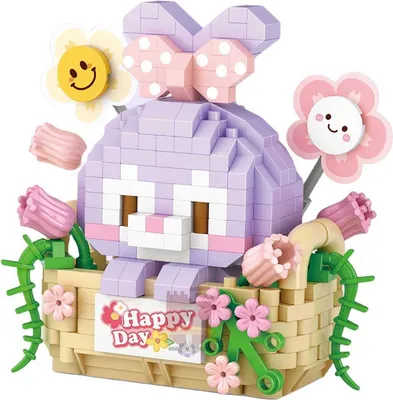 Produktbild von Klemmbausteine Set 'Hase im Korb' 8805 mit 400 extra kleinen Bausteinen