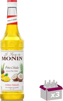 Produktbild von Lot de 3 Sirop Monin - Piña colada - 70cL