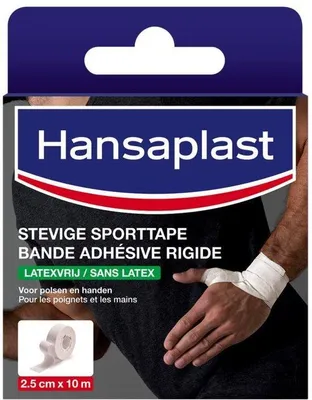 Productafbeelding van Hansaplast 48421 Hansaplast Tape ROBUSTES SPORTTAPE 48421 weiß 2,5 cm x 10,0 m, 1 Rolle