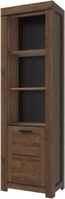 Image de Bibliothèque ouverte avec armoire pour le salon Brass