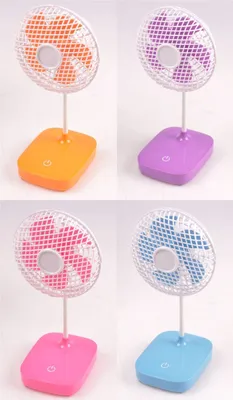 Produktbild von Mini-Ventilator Ø13cm Tischventilator Lüfter Kühler Gebläse Windmaschine Kühlung, Farbe:lila