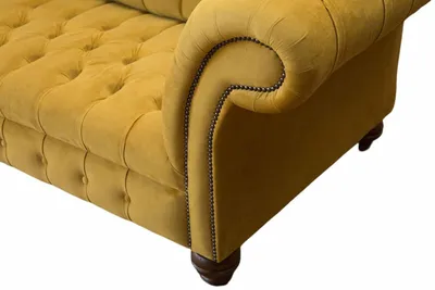 Produktbild von Chesterfield Gelb Sofa Polster 3 Sitzer Couchen Sitz Sofas Dreisitzer