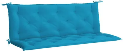 Obrázok produktu pre vidaXL Vankúš na záhradnú lavicu svetlomodrý 150x(50+50)x7 cm Oxford tkanina