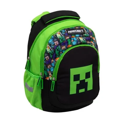 Produktbild von Rucksack Set Minecraft Steve Creeper Astra 5-teiliges Jungen-Schulset