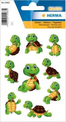Produktbild von HERMA Sticker Little Turtle Wackelaugen 0