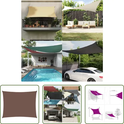 Produktbild von The Living Store Sonnensegel Oxford-Gewebe Rechteckig 2,5x3,5 m Braun