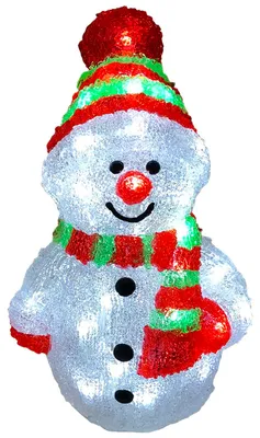 Produktbild von Acryl Schneemann 40 LEDs kaltweiß Außenbeleuchtung