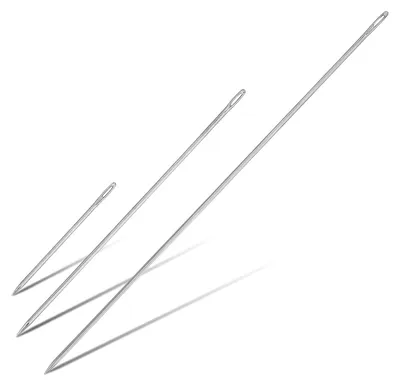 Nähnadeln, 12 Zoll, großes Öhr, 3 mm, für Leder & Polster