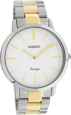 Immagine prodotto di Oozoo orologio in acciaio inossidabile C20101 orologio al quarzo bracciale argento oro Serie Vintage D2UOC20101
