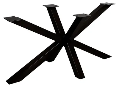 Produktbild von Esstischgestell DIVE-MIKADO 150cm Schwarz Stahl pulverbeschichtet