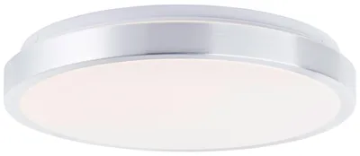 Image de Brilliant Livius LED Applique et plafonnier 33cm 24W Blanc chaud Nickel Aluminium Blanc G80561A21