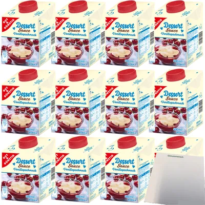 Produktbild von Gut & Günstig sahnige Dessertsauce mit Vanillegeschmack VPE (12x500ml Packung) + usy Block