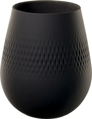 Image de Villeroy & Boch Manufacture Collier noir Vase carré petit 12,5x12,5x14cm