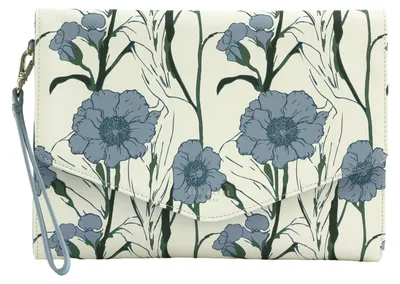 Immagine prodotto di Ted Baker pochette  Tomoso Floral Print Pouch LT-Blue bianco