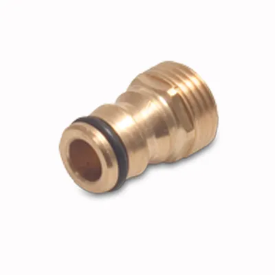 Produktbild von Messing Easy Klick Schlauchverbinder Hahnanschluss mit Außengewinde 1/2"
