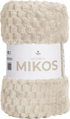 Zdjęcie produktu dla MARKIZETA Koc dekoracyjny MIKOS, rozmiar 160x200 cm, kolor 001 beżowy MIKOS0/KOD/001/160200/1
