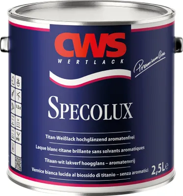Produktbild von CWS Wertlack Specolux Titan-Weißlack 2,5 Liter weiß