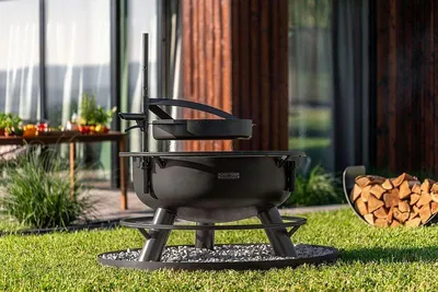 Productafbeelding van Vuurkorf Bandito, inclusief accessoires, Cook King, 94 x 110 cm, zwart
