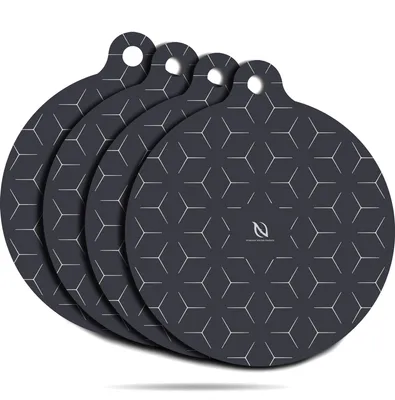 Induktionsschutzmatten Set 4 Stück Ø 22 cm hitzebeständig
