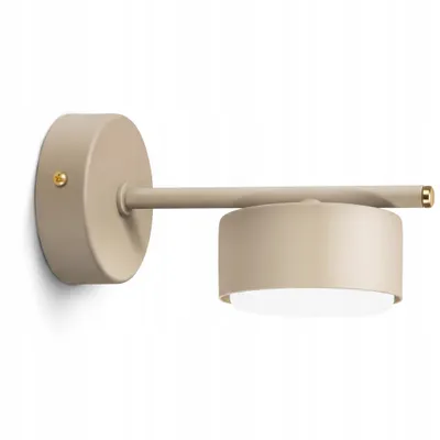 Produktbild von LUXOLAR Wandleuchte GX53 LED Beige RAL 1019 Gold für Nachttisch und Flur